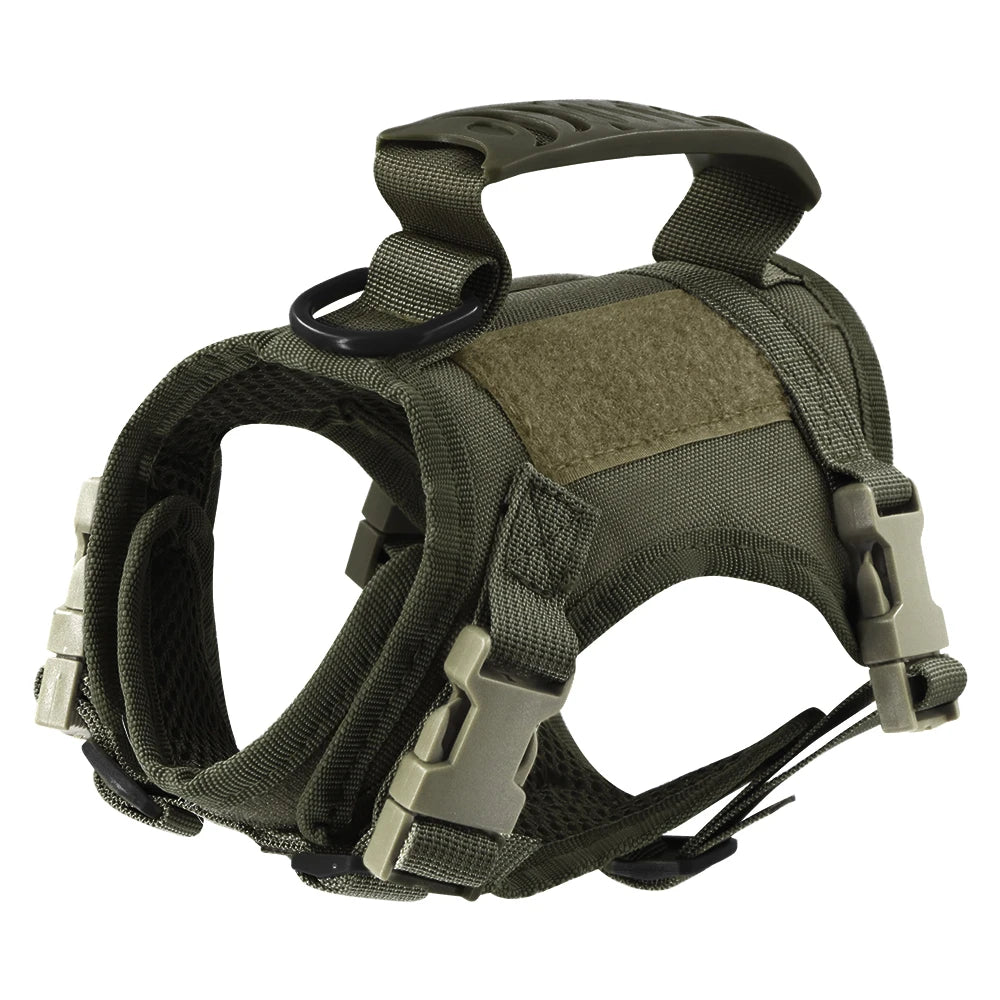 Tactical Cat Harness Leash Adjustable Puppy Vest For Small Dogs