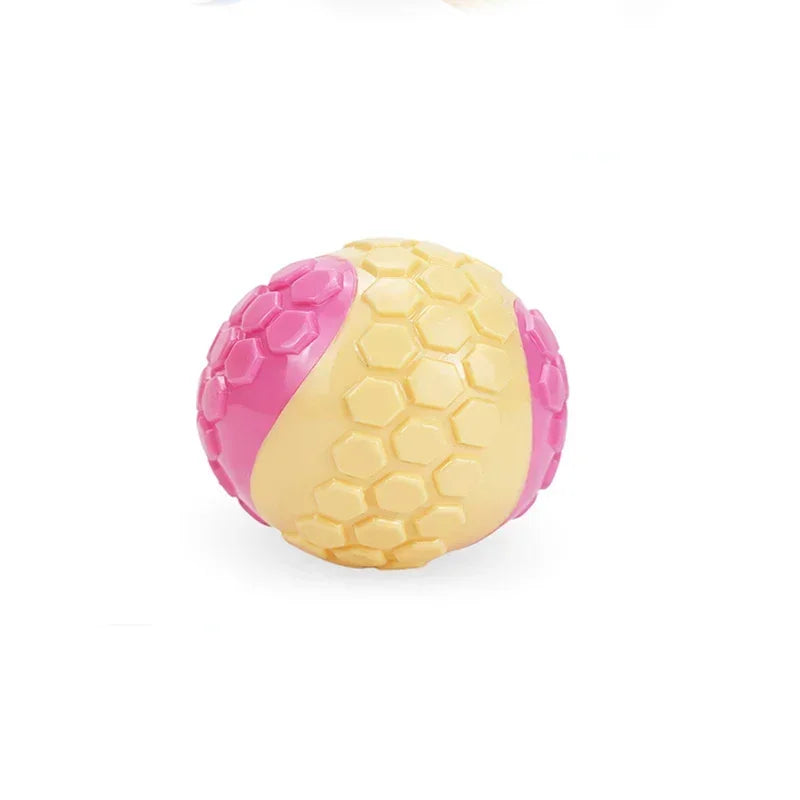 New TRP Plaid Dog Ball Toy Bite-Resistant Interactive Molar Chew Toy for Dogs