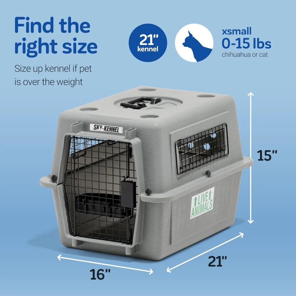 Petmate Sky Kennel Airline Approved Dog Crate Travel Ready