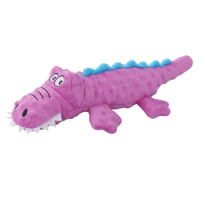 Soft Plush Squeaky Crocodile Toy for Dogs and Cats Interactive Chew Toy Durable Fun