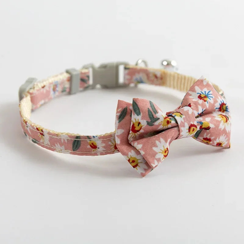 Dog Middle Pink Cat Blue Neck Lovely Collar Bowknot Tie for Small Pets