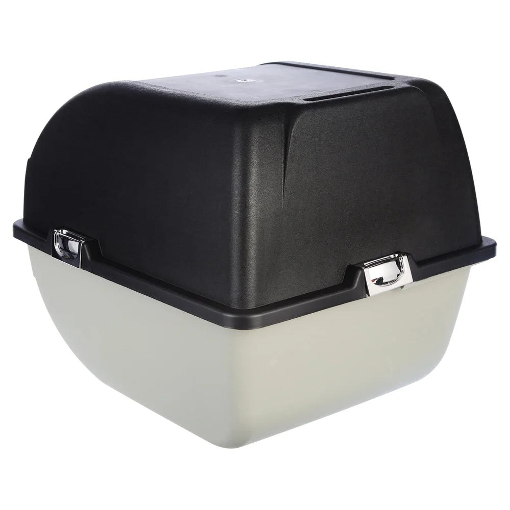 Self Cleaning Litter Box with Integrated Step Durable Sifting Grate Easy to Use Cat Litter