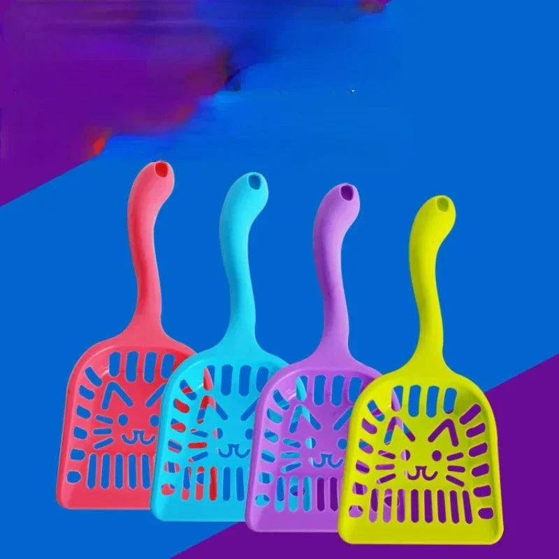 Lightweight Plastic Cat Litter Scoop Hollow Cleaning Tool Durable Easy to Clean Pet Care Shovel