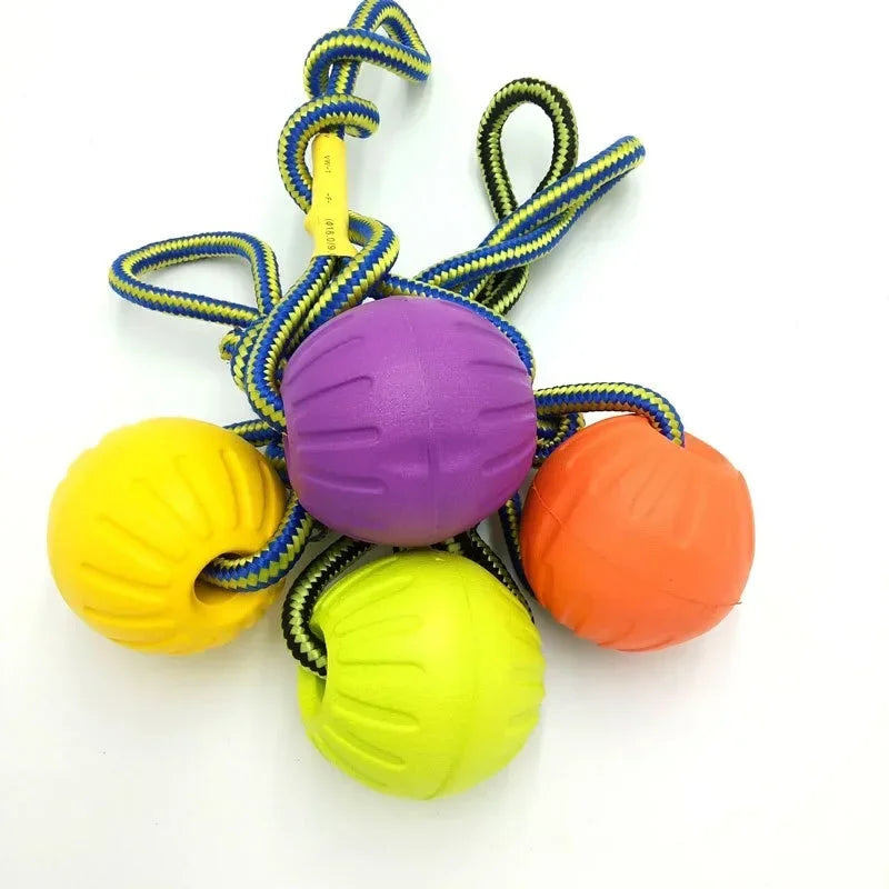 EVA Floating Dog Training Ball with Rope Chew Toys for Pets