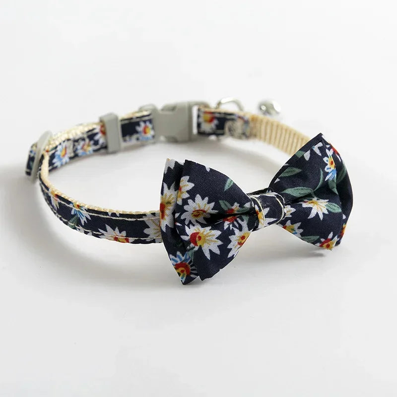 Dog Middle Pink Cat Blue Neck Lovely Collar Bowknot Tie for Small Pets