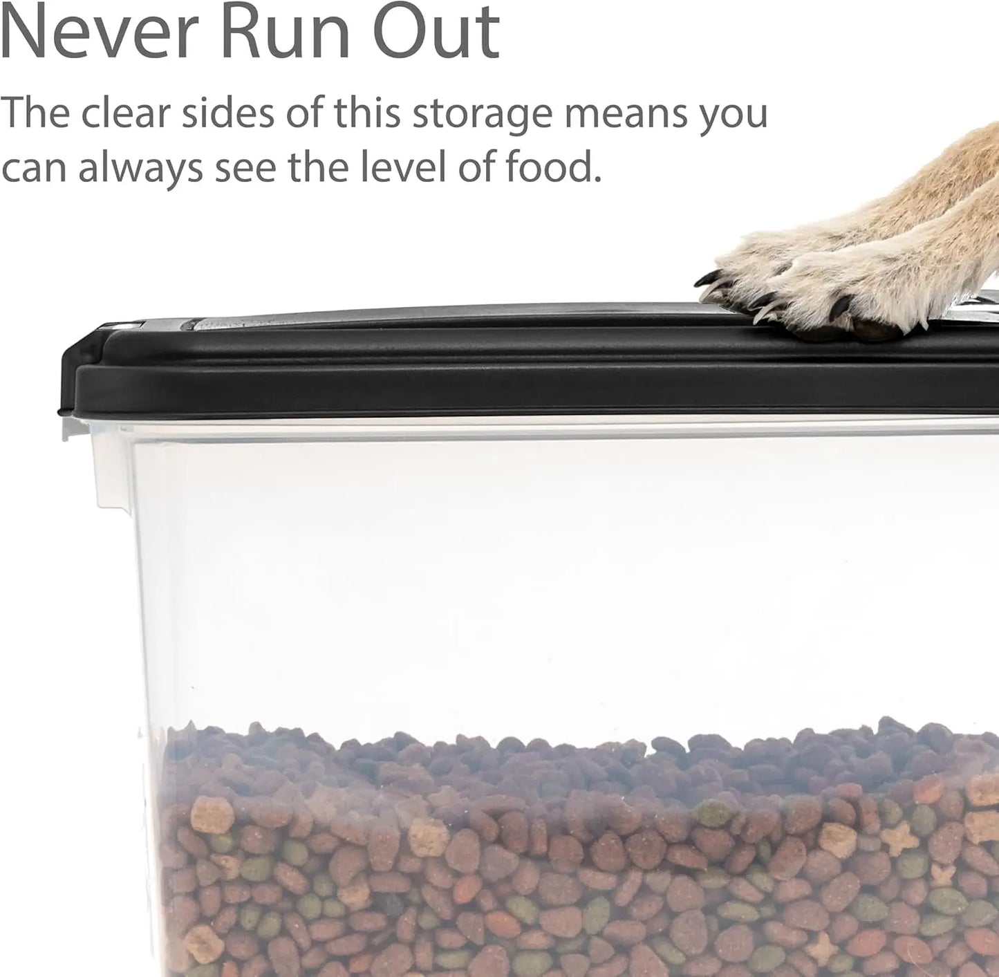 USA Airtight Dog Food Storage Container with Wheels 30 lbs for Pets