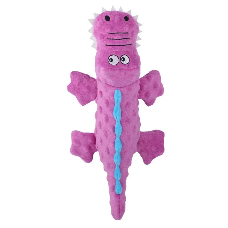 Soft Plush Squeaky Crocodile Toy for Dogs and Cats Interactive Chew Toy Durable Fun