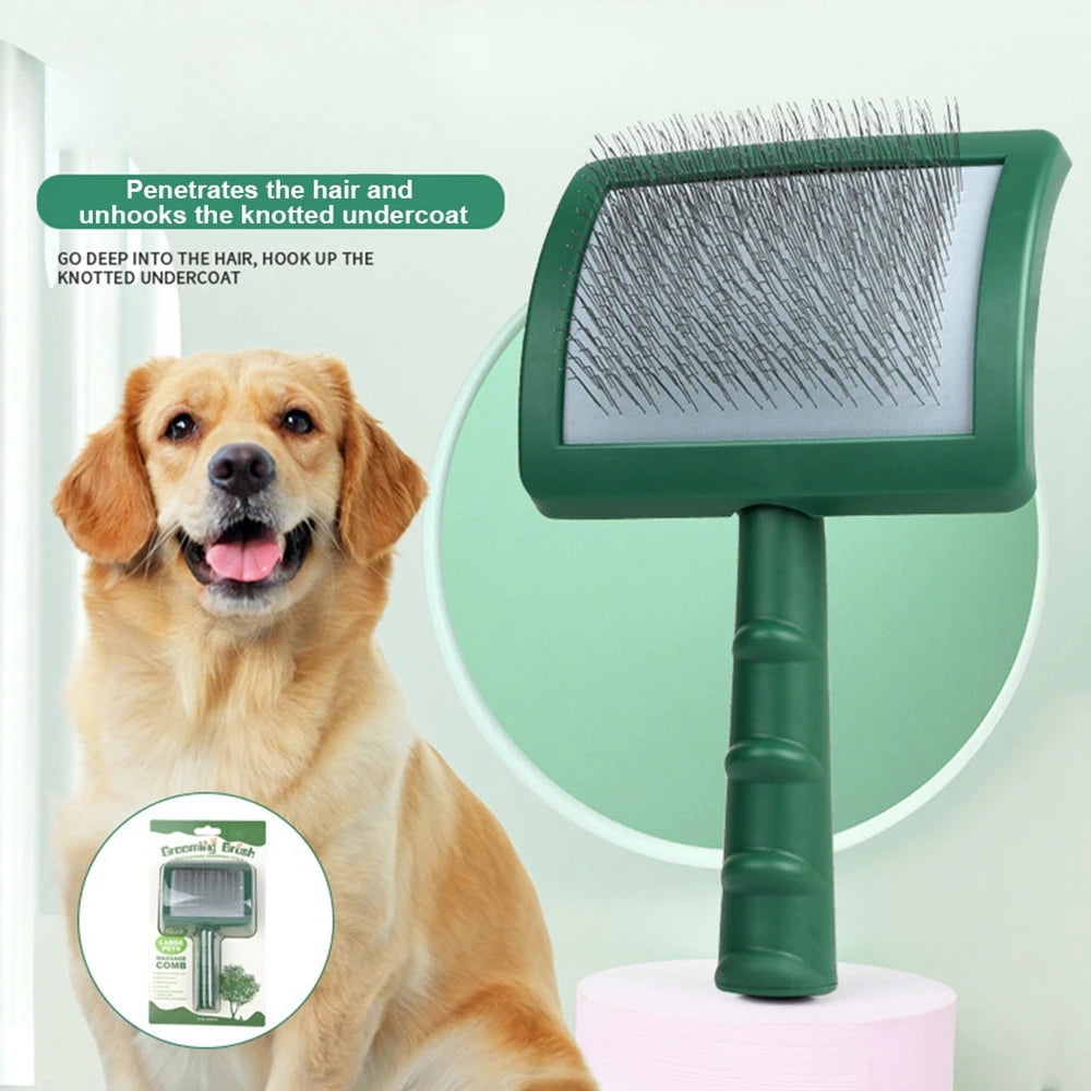 New Extra Long Pin Slicker Brush for Large Dog Grooming for Thick Coats