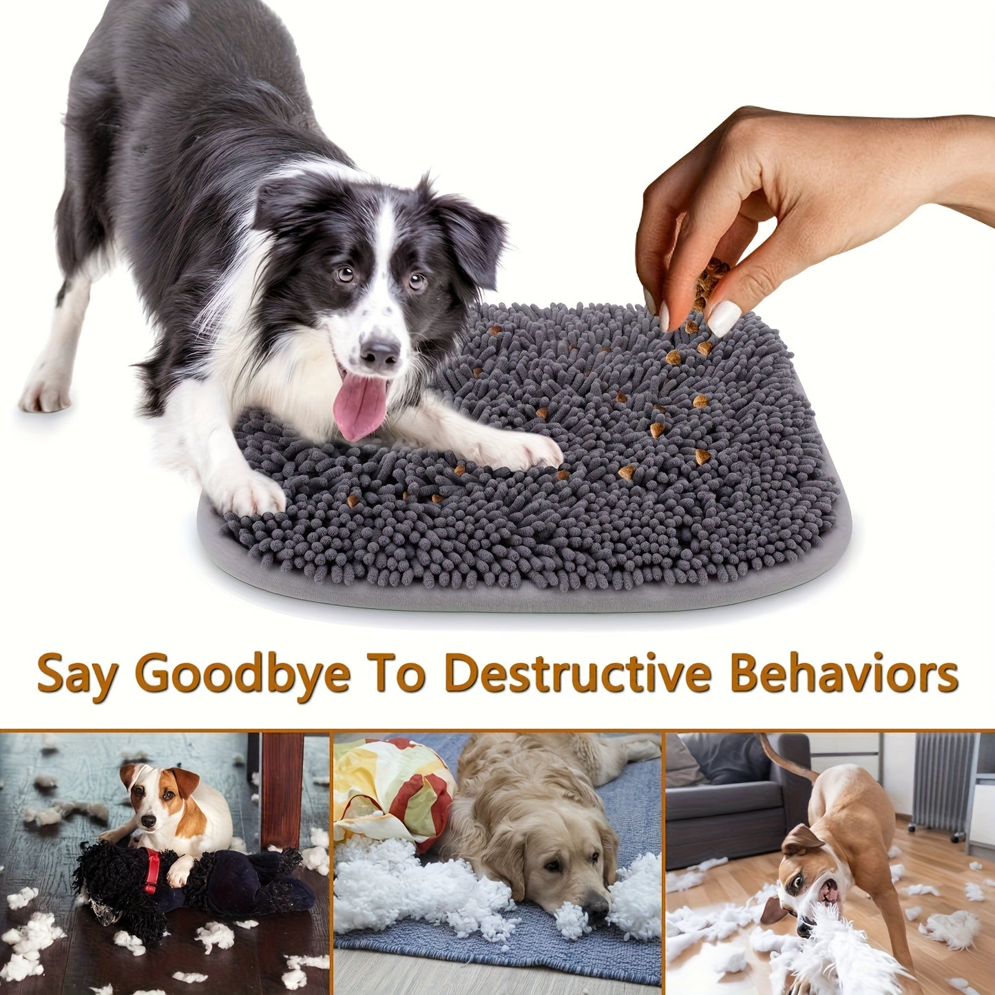 Snuffle Mat For Dogs 17 Inch X 21 Inch Interactive Feeding Game Puzzle Toy For All Dogs