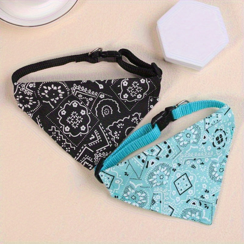18 Pack Adjustable Dog and Cat Bandanas with Removable Bow Ties for Small Pets