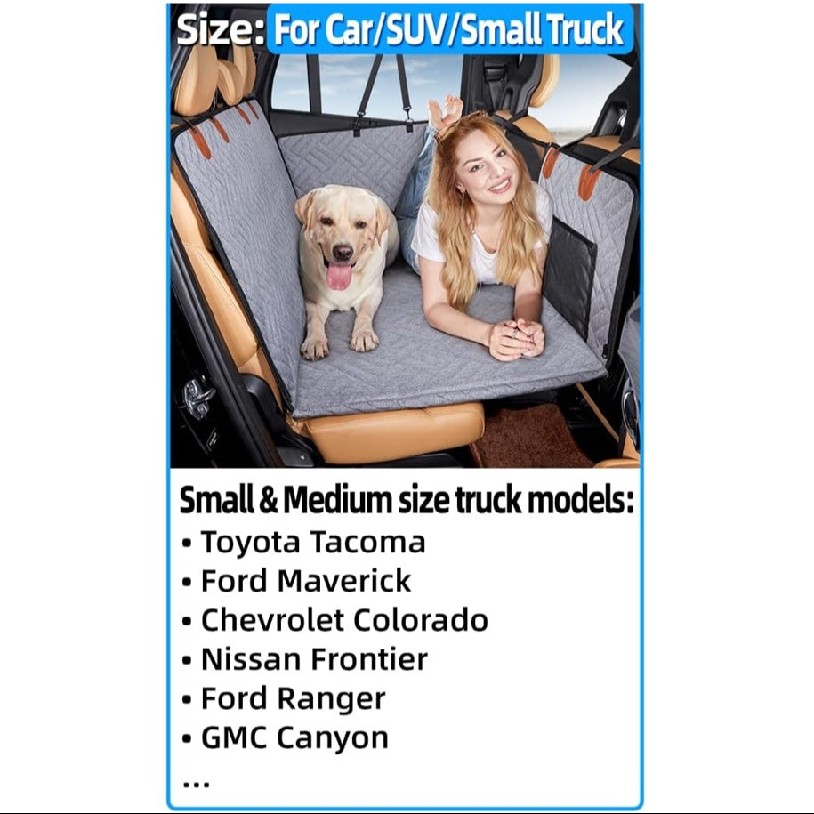 Heavy Duty Waterproof Dog Car Seat Extender with Non Slip Scratchproof Pet Protector