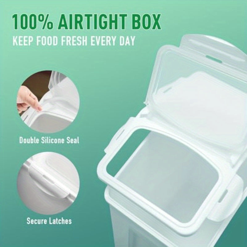 2 Pack Large Airtight Dog Food Bins With Wheels 10 Gal