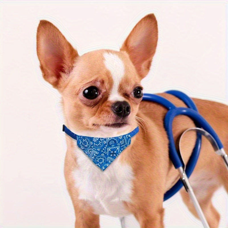 18 Pack Adjustable Dog and Cat Bandanas with Removable Bow Ties for Small Pets
