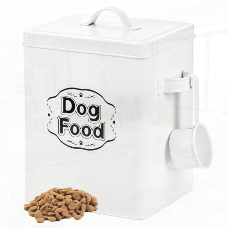Youeon 25 Cup Airtight Galvanized Steel Dog Food Container