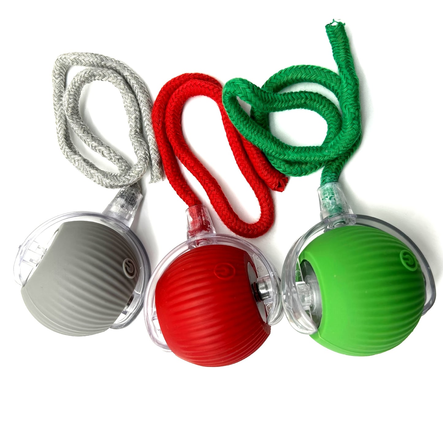 3pcs Smart 360 Degree Rolling Pet Ball Set with USB Charging LED Light for Cats and Dogs