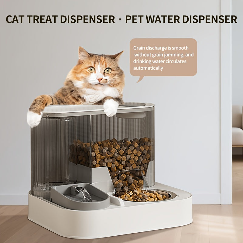 Two In One Gravity Pet Feeder And Water Dispenser For Cats