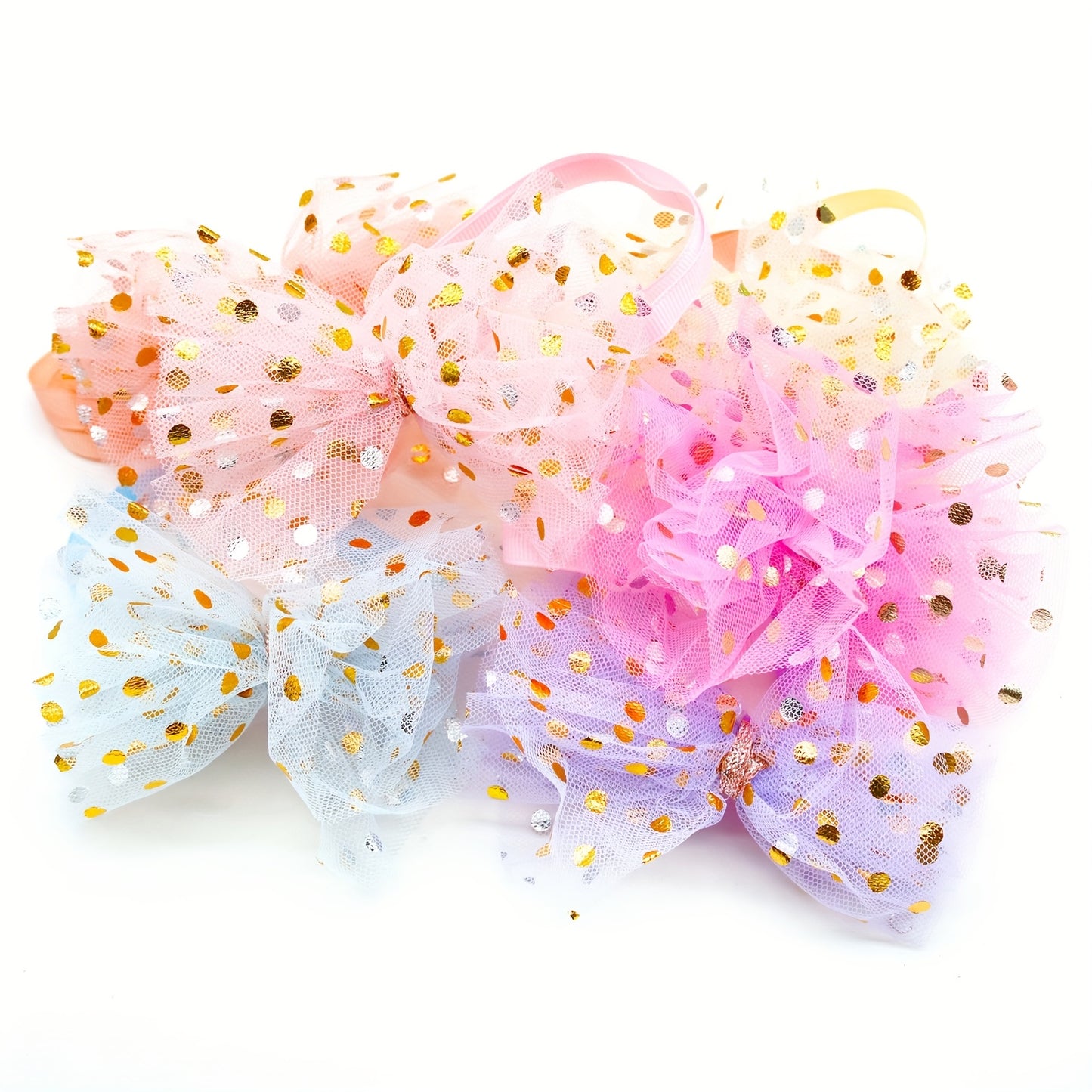 30 Piece Elegant Pastel and Bright Dog Bows for Small Medium Large Dogs Perfect for Parties and Photo Shoots