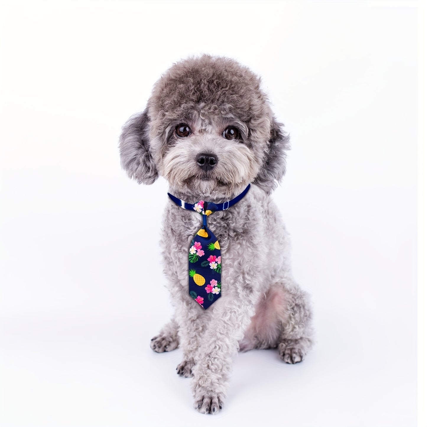 50 Pieces Adjustable Dog Bowties Multi Style Washable Pet Grooming Accessories in Mixed Colors