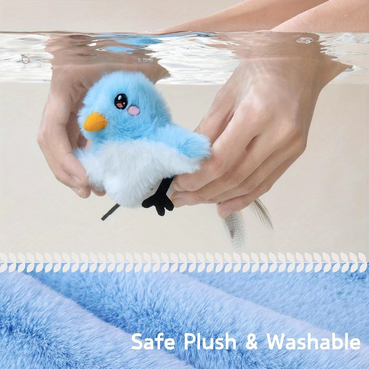 Rechargeable Touch Activated Flapping Bird Cat Toy for Feline Stimulation and Playful Fun