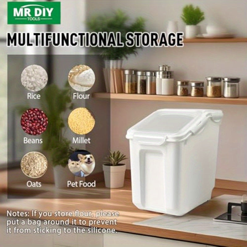 2 Pack Large Airtight Dog Food Bins With Wheels 10 Gal