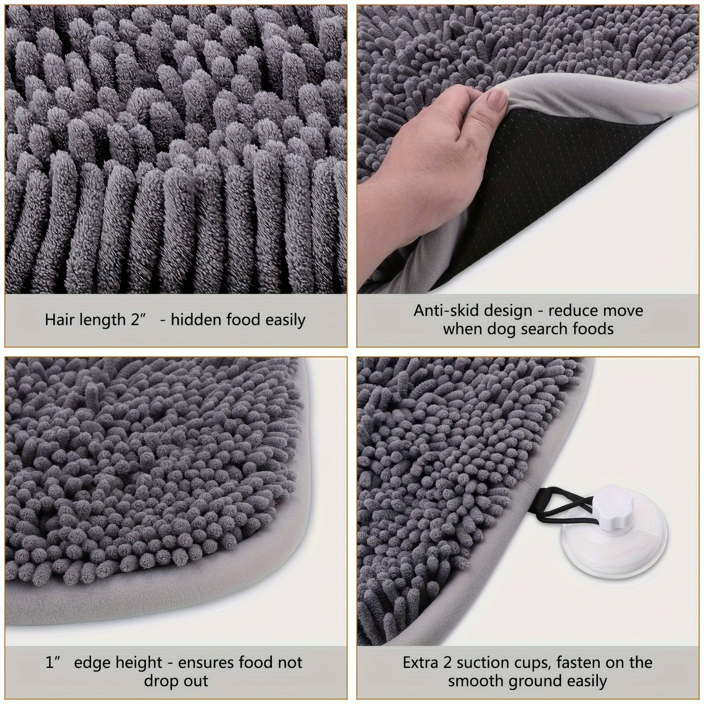 Snuffle Mat For Dogs 17 Inch X 21 Inch Interactive Feeding Game Puzzle Toy For All Dogs