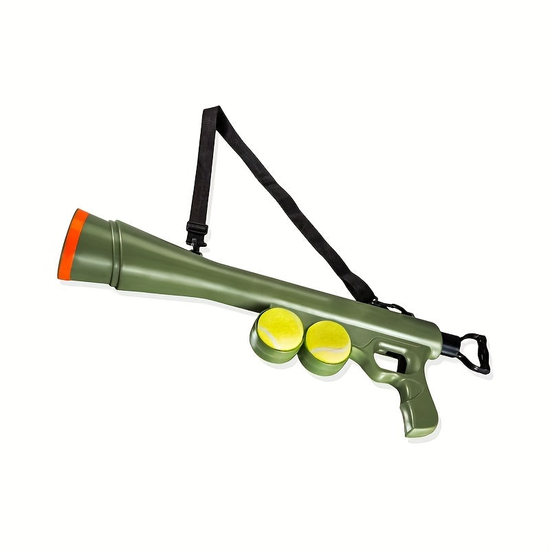 Manual Dog Ball Launcher No Batteries Long Range Outdoor