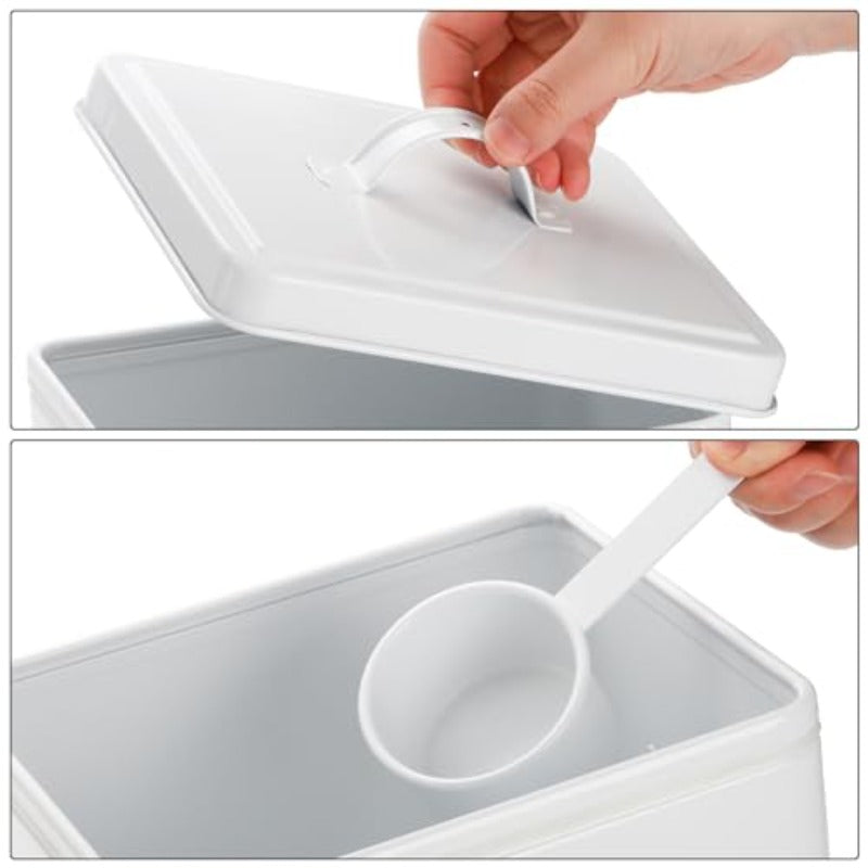 Youeon 25 Cup Airtight Galvanized Steel Dog Food Container