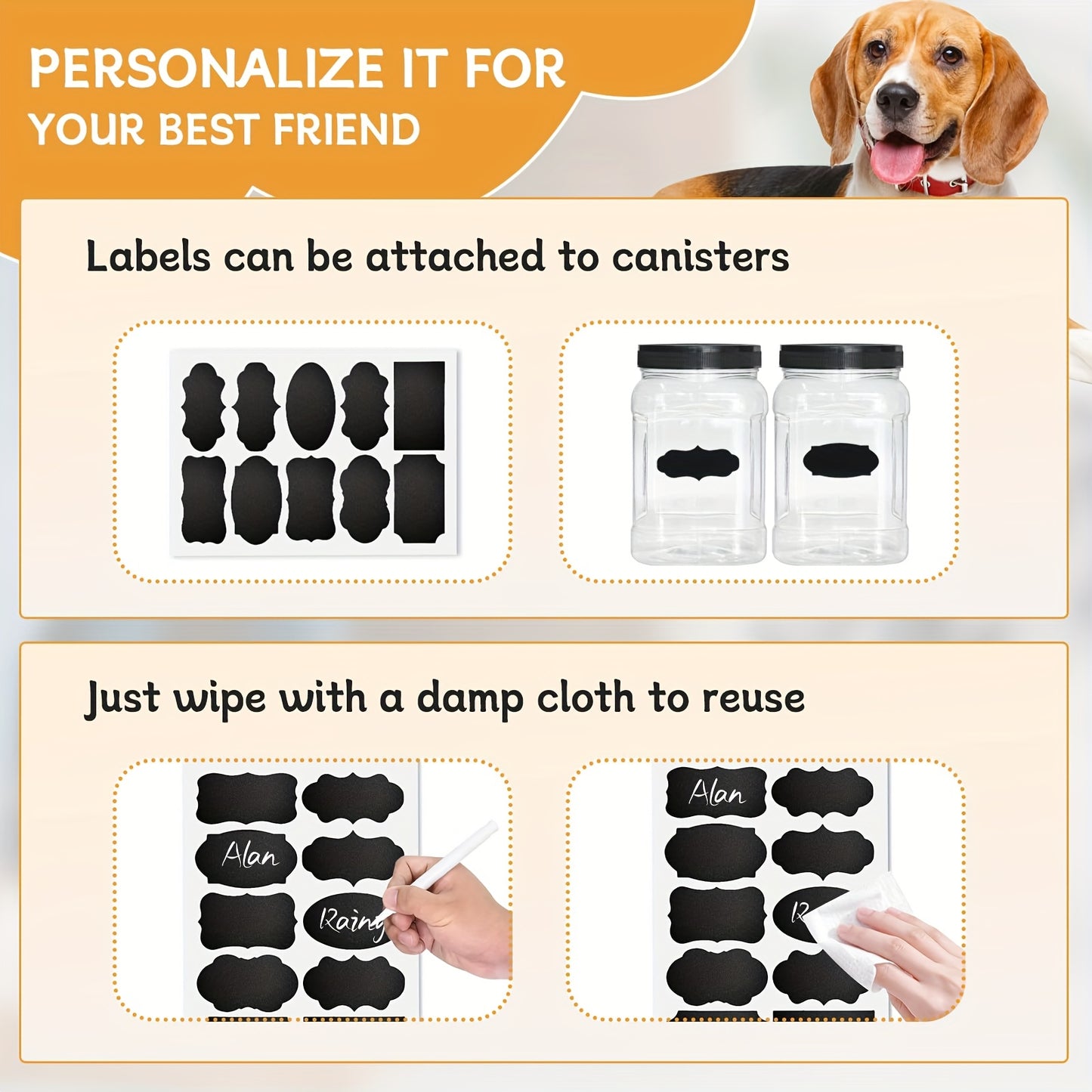 Pet Treat Organizer With Drawer Dual Jar Countertop