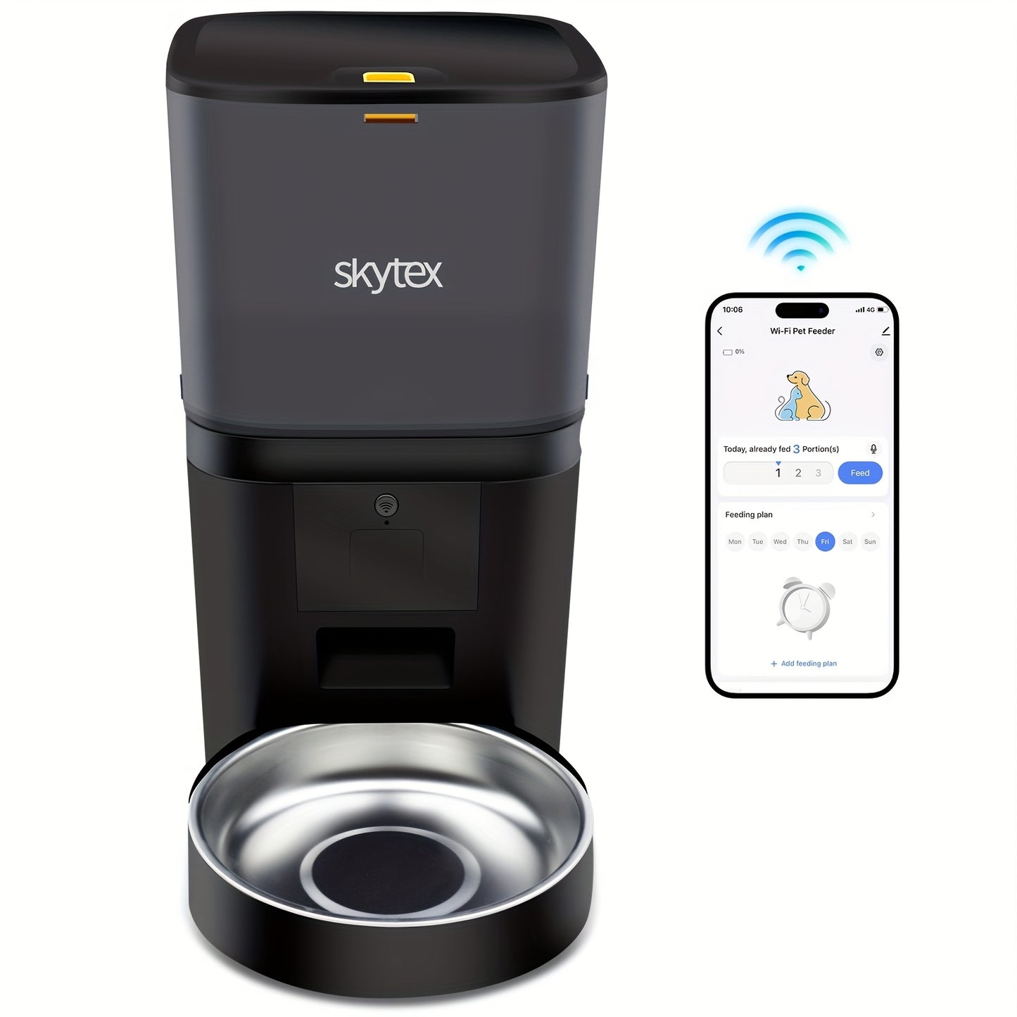 Automatic Pet Feeder for Dogs and Cats WiFi Reminders