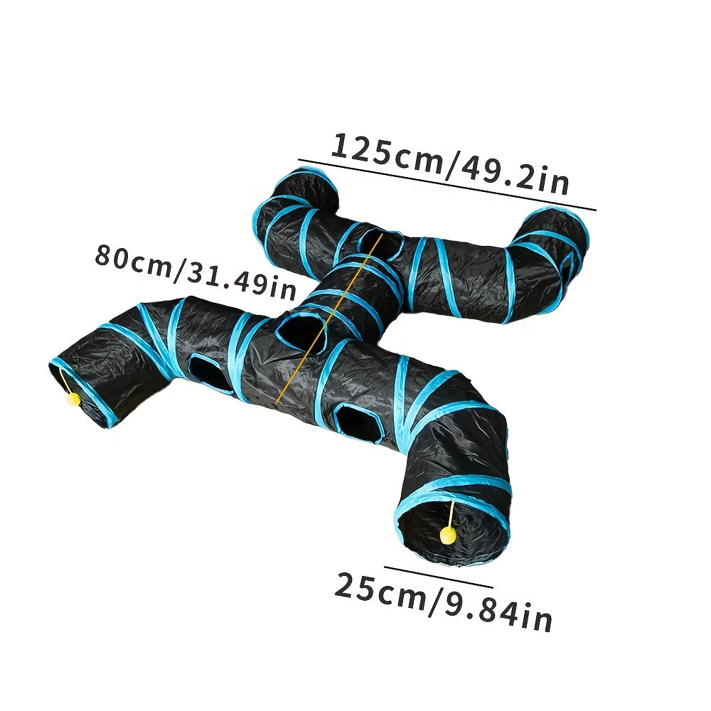 Large Cat Tunnel Foldable Playground Heavy Duty Polyester