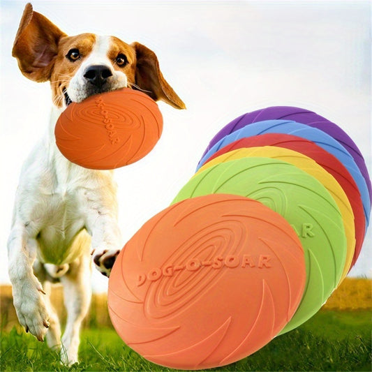 Colorful Rubber Dog Flying Discs For All Breeds Outdoor