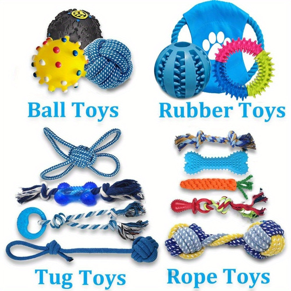 Durable Dog Chew Toys For All Breed Sizes Fabric Rope Tug