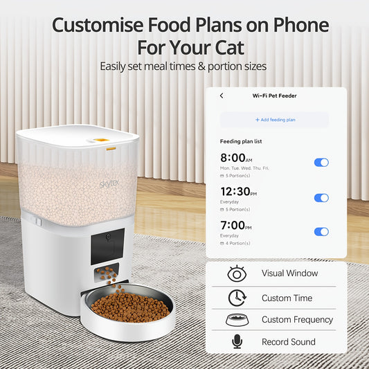 Automatic Pet Feeder for Dogs and Cats WiFi Reminders