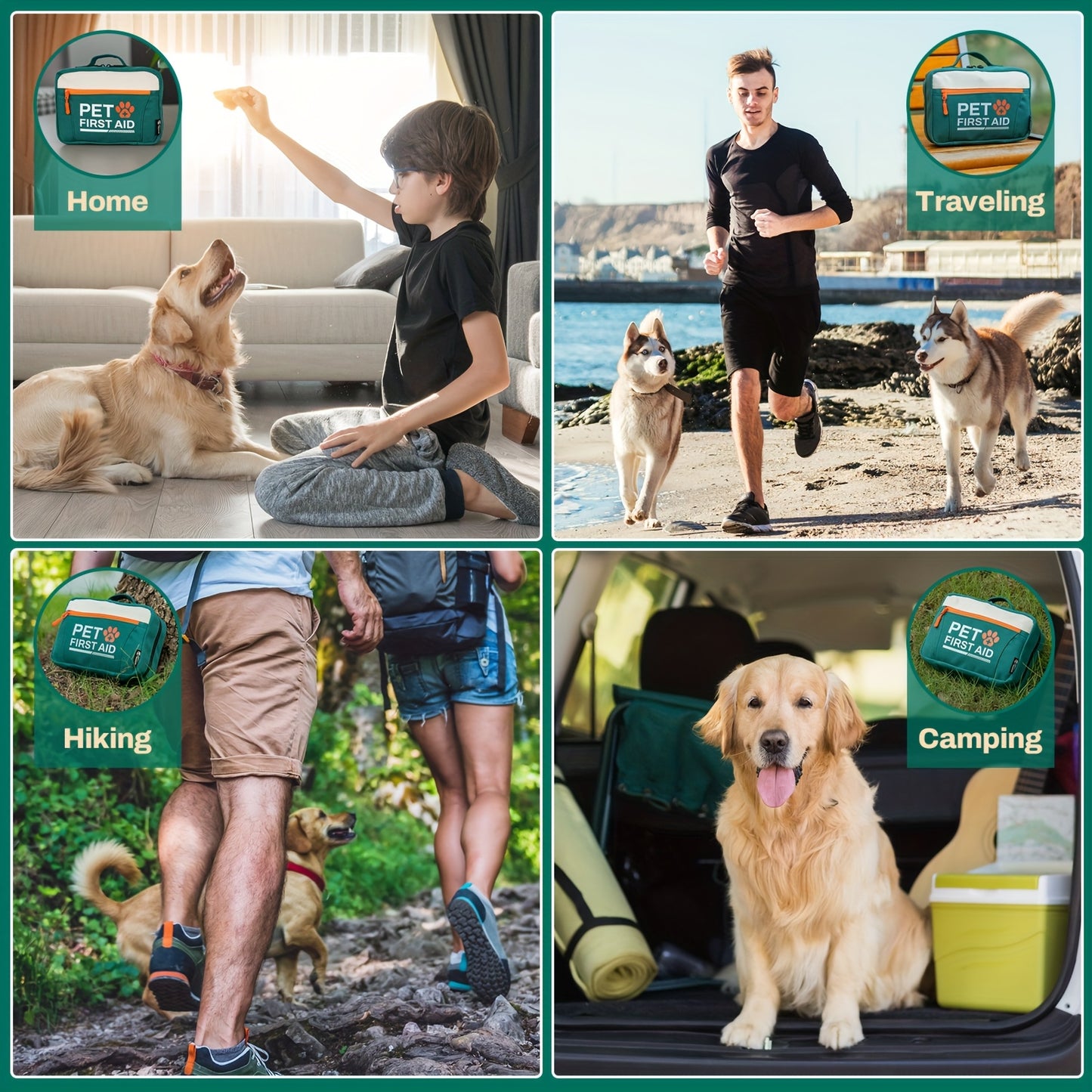 Rhino Rescue Pet First Aid Kit For Dogs And Cats Emergency