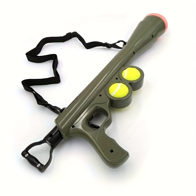 Manual Dog Ball Launcher No Batteries Long Range Outdoor