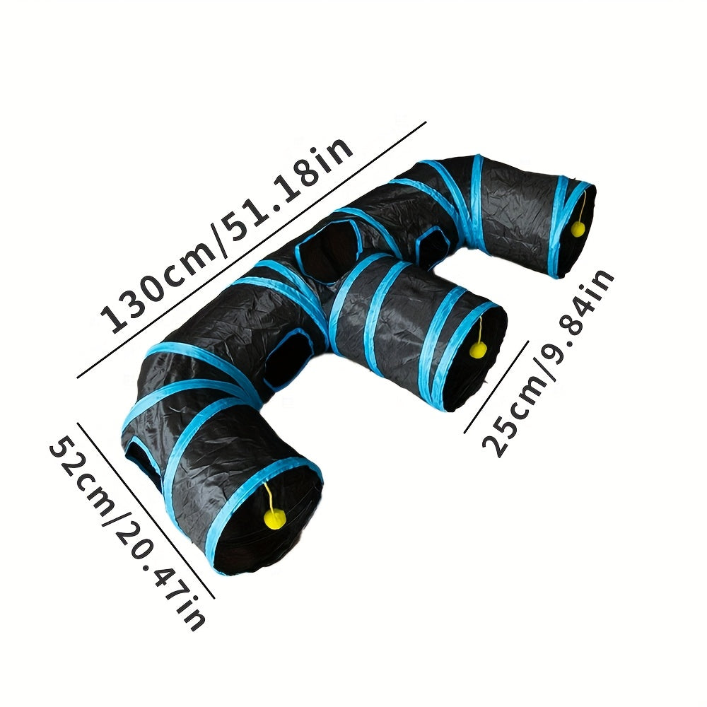 Large Cat Tunnel Foldable Playground Heavy Duty Polyester