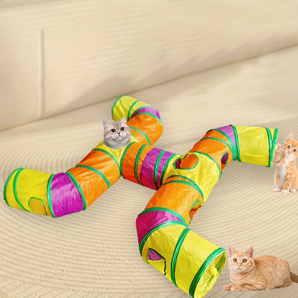 Large Cat Tunnel Foldable Playground Heavy Duty Polyester