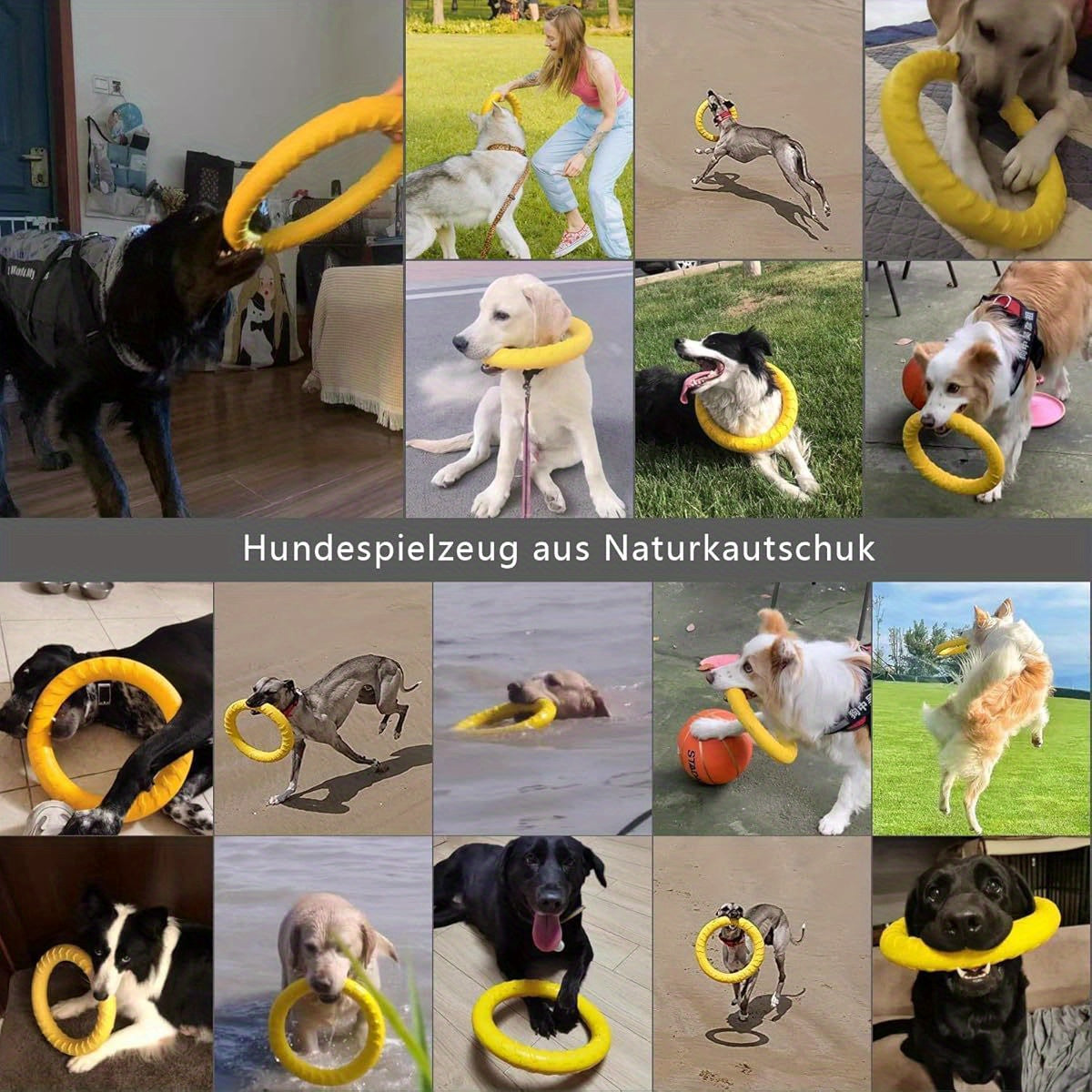 Indestructible XL Flying Disc Ring Dog Toy 12 Inch