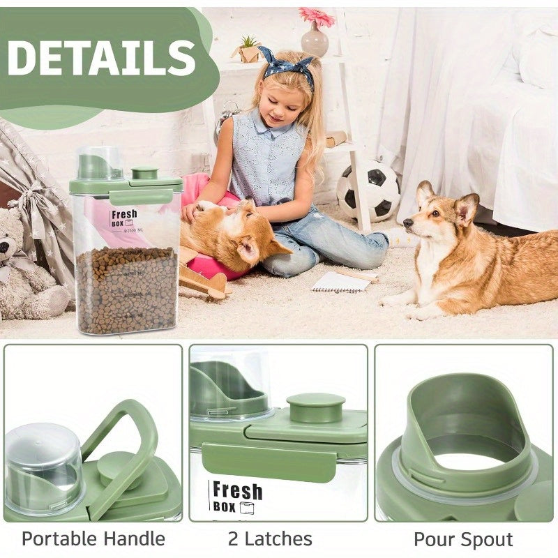 25 Lb Airtight Dog And Cat Food Storage Container With Cup