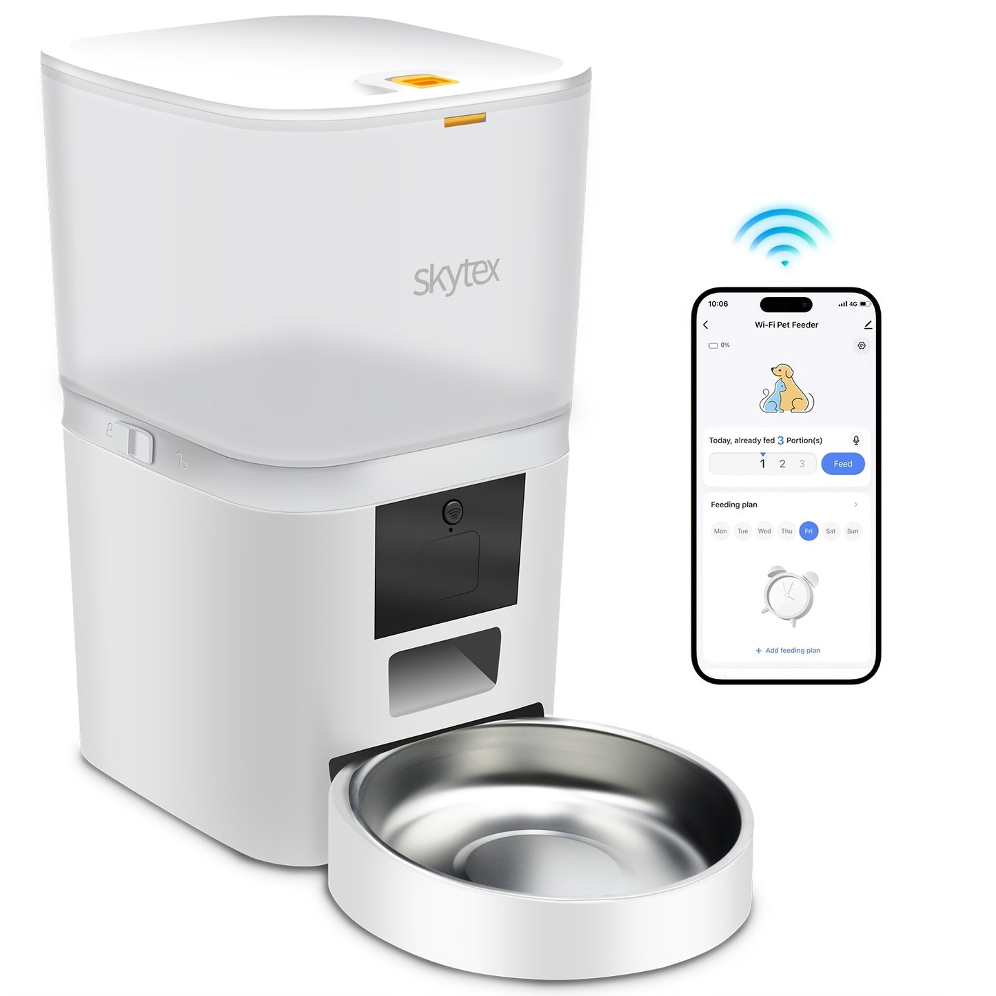 Automatic Pet Feeder for Dogs and Cats WiFi Reminders