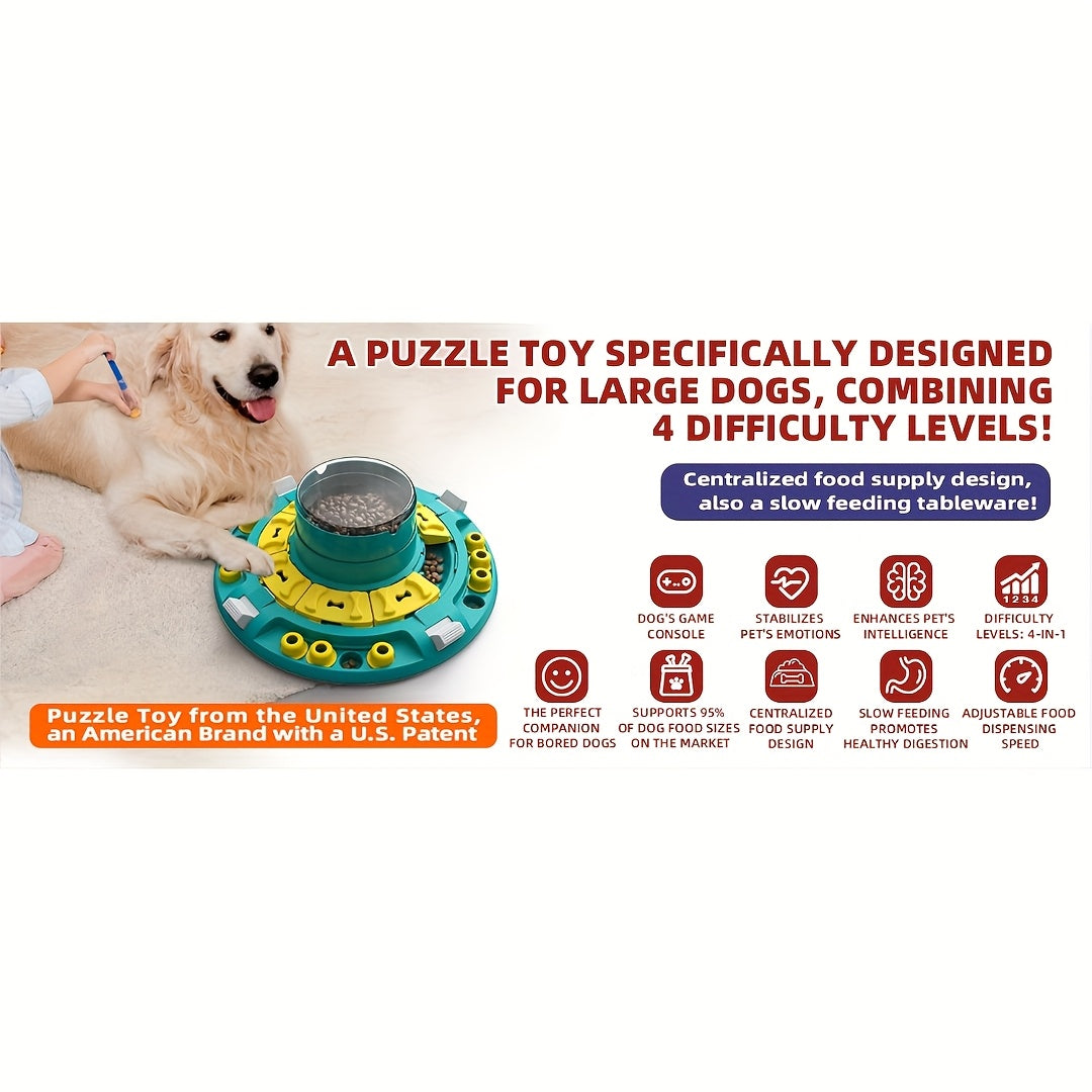 KADTC Advanced Puzzle Toys 4in1 For Smart Dogs Mind Games