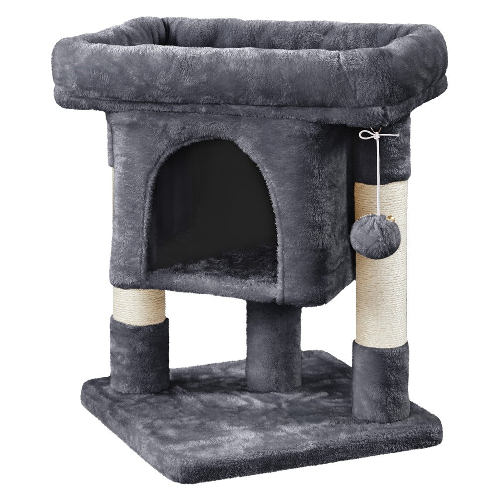 Costoffs 23.5 Inch Cat Tree Tower with Cozy Condo and Sisal Scratching Posts for Indoor Cats