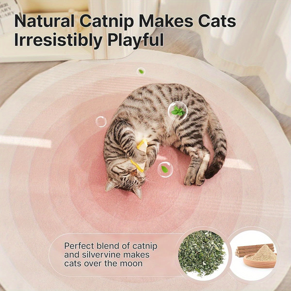 Potaroma Loofah Cat Chew Toys With Natural Herbs Silvervine