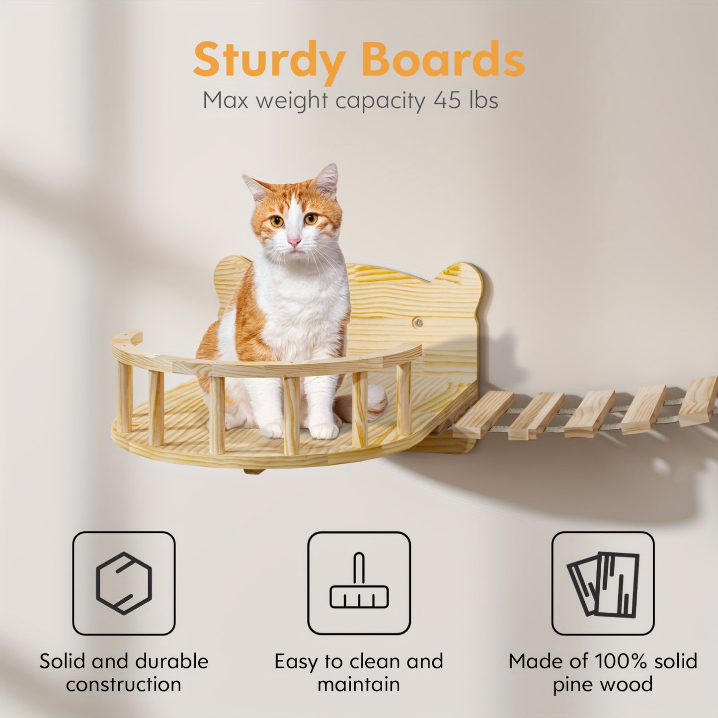 Cat Wall Shelves Indoor Climbing Set 9 16 18pcs Multi Level Cat Climber with House Bed Tunnel