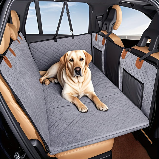 Heavy Duty Waterproof Dog Car Seat Extender with Non Slip Scratchproof Pet Protector