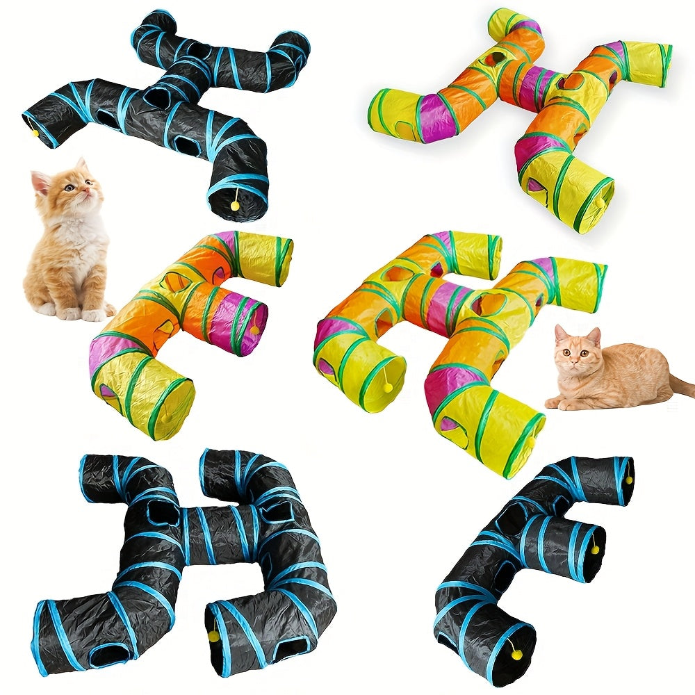 Large Cat Tunnel Foldable Playground Heavy Duty Polyester