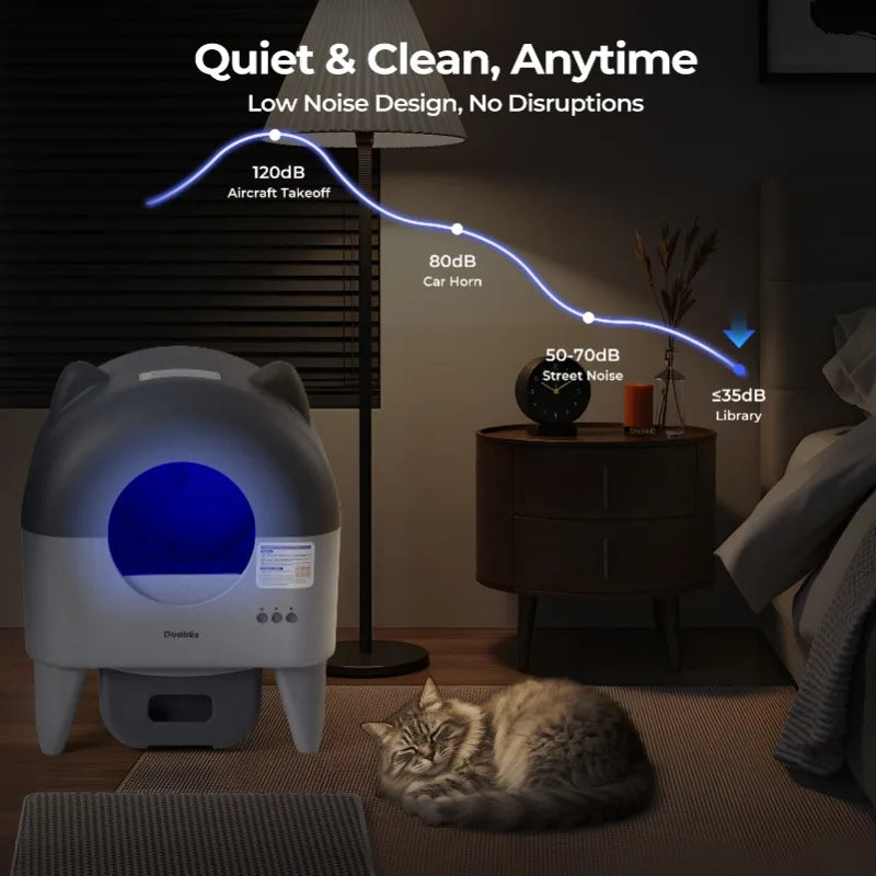 Automatic Self Cleaning Cat Litter Box App Control Plus