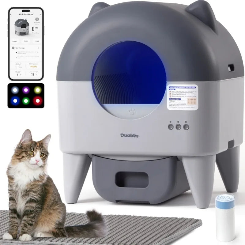 Automatic Self Cleaning Cat Litter Box App Control Plus