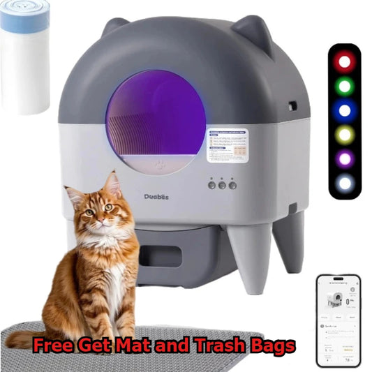 Automatic Self Cleaning Cat Litter Box App Control Plus