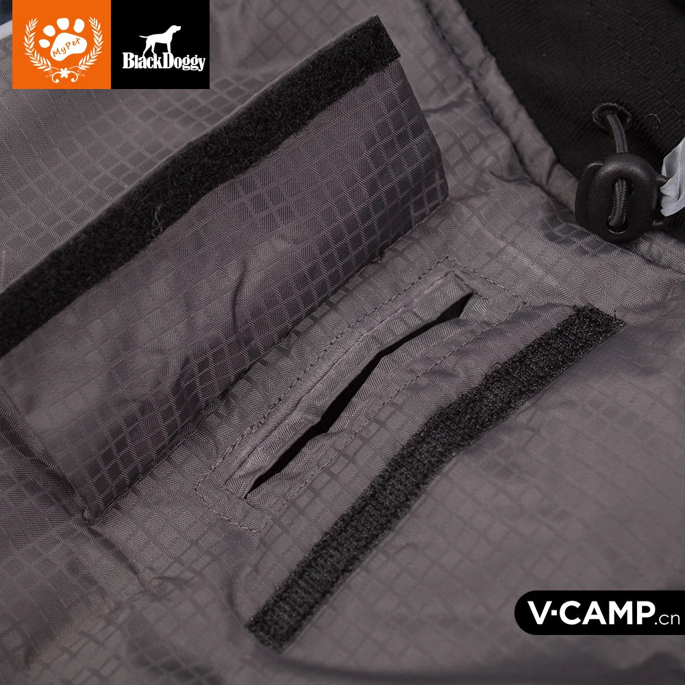 Winter Dog Jacket Waterproof Warm Coat With Reflective Trim And Leash Slot